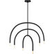 Drew & Jonathan Hadden 6 Light 36 inch Midnight Black Chandelier Ceiling Light
