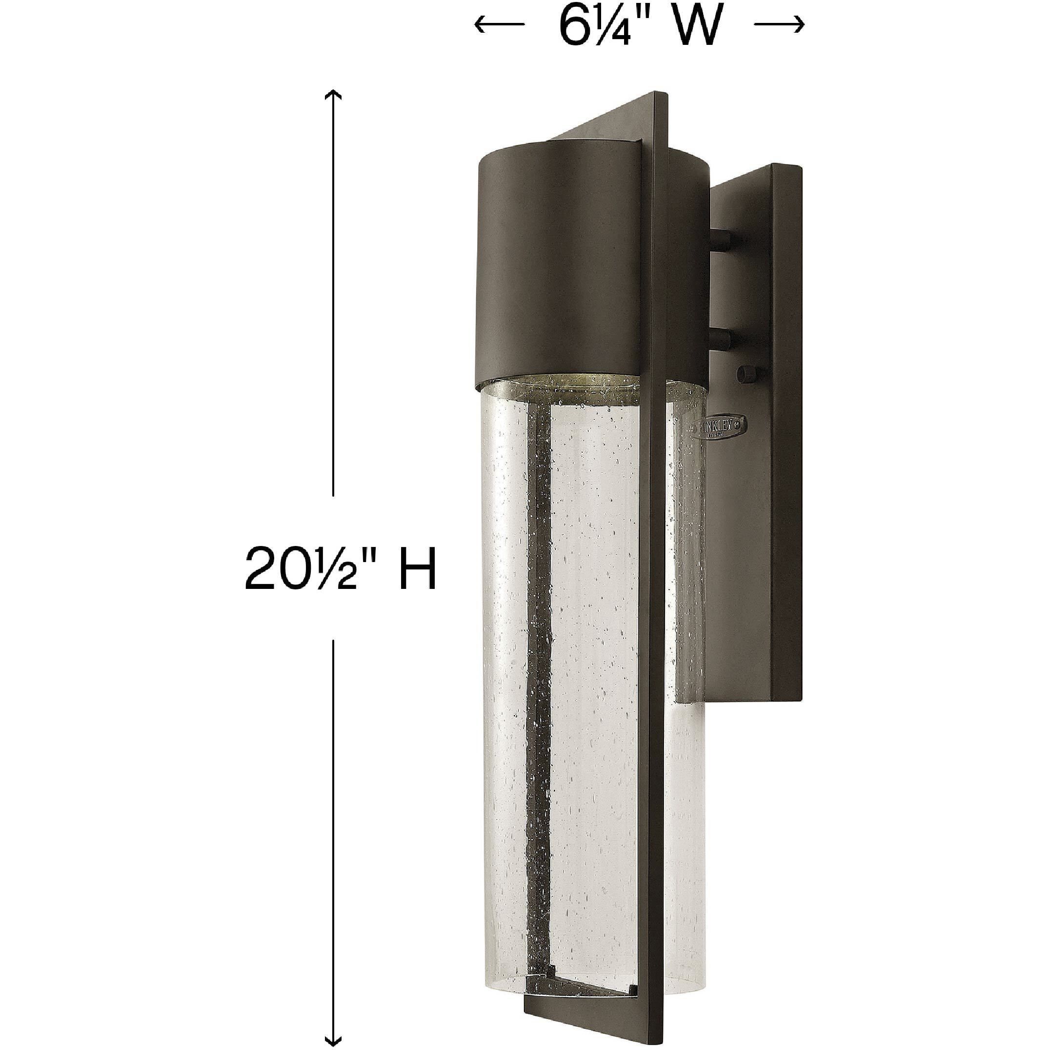 Shelter LED 21 inch Buckeye Bronze Outdoor Wall Mount Lantern, Medium