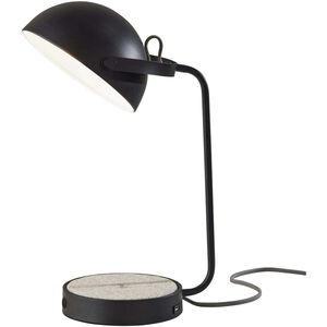 Brooks 18 inch 40.00 watt Black Desk Lamp Portable Light, with AdessoCharge