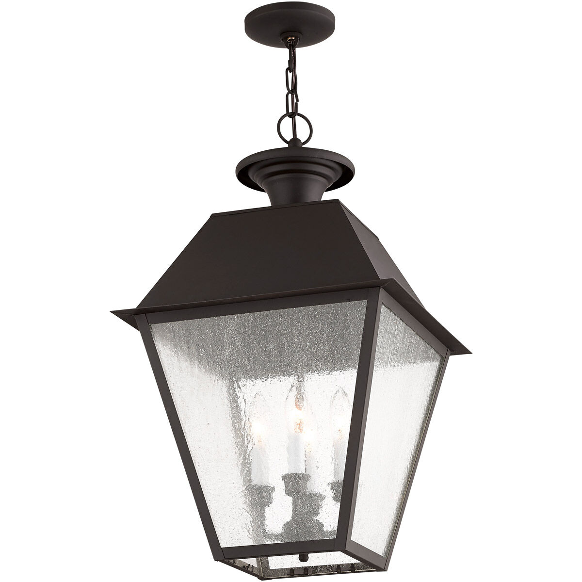 Mansfield 4 Light 15 inch Bronze Outdoor Pendant Lantern