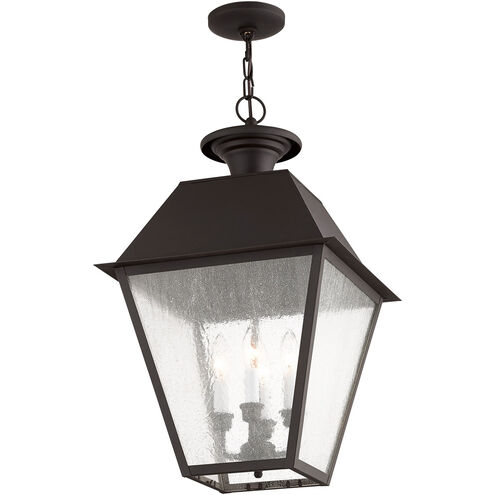 Mansfield 4 Light 15 inch Bronze Outdoor Pendant Lantern