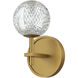 Marni LED 11.02 inch Natural Brass Bath Vanity Wall Light