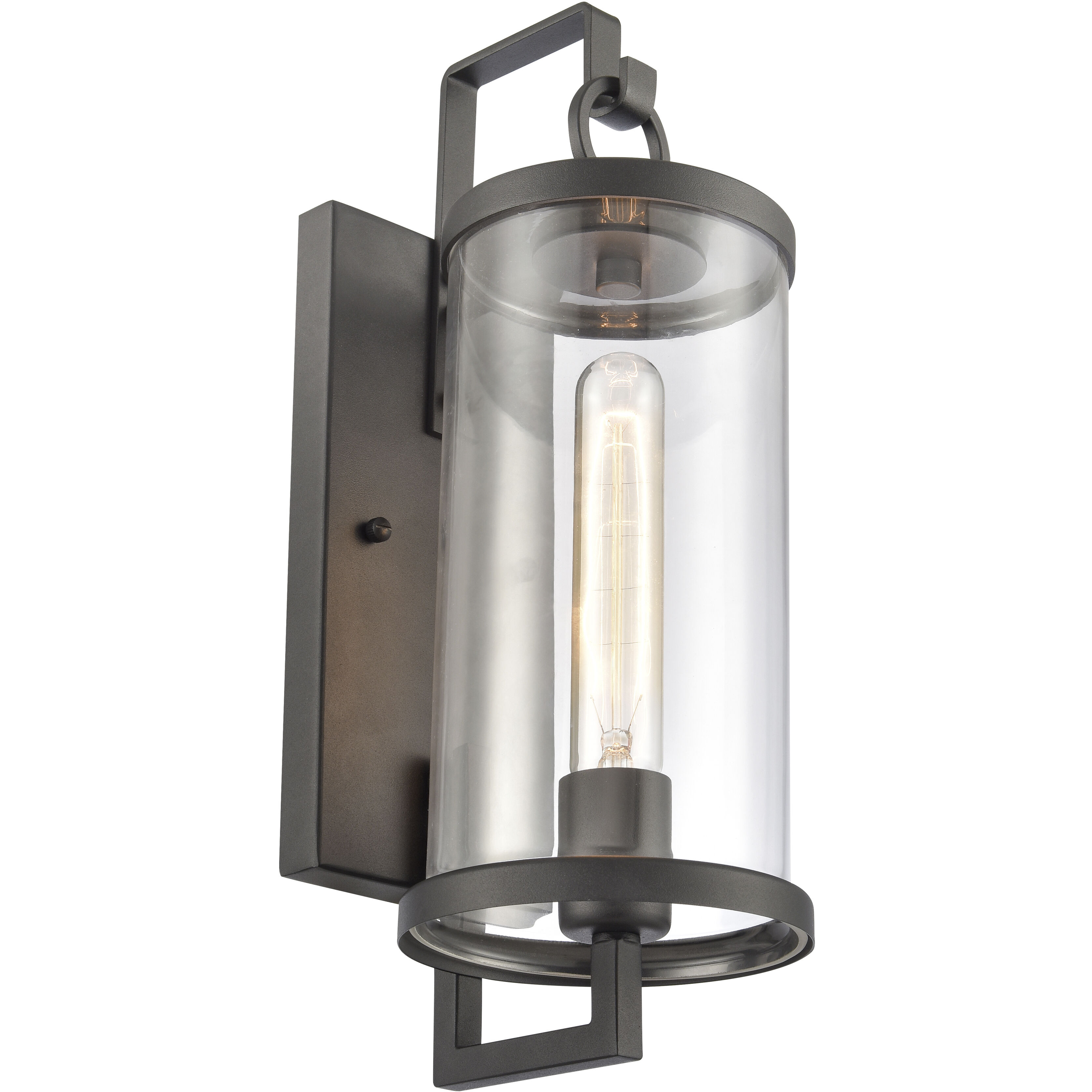 Hopkins 1 Light 15.5 inch Charcoal Outdoor Wall Sconce