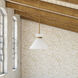 Alora Mood Halston 1 Light 8 inch Brushed Gold Pendant Ceiling Light