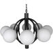 Carousel 8 Light 36 inch Matte Black Chandelier Ceiling Light