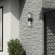 Atlantic 2 Light 17 inch Textured Black with Antique Silver Finish Accents ADA Outdoor Large ADA Wall Lantern Wall Light