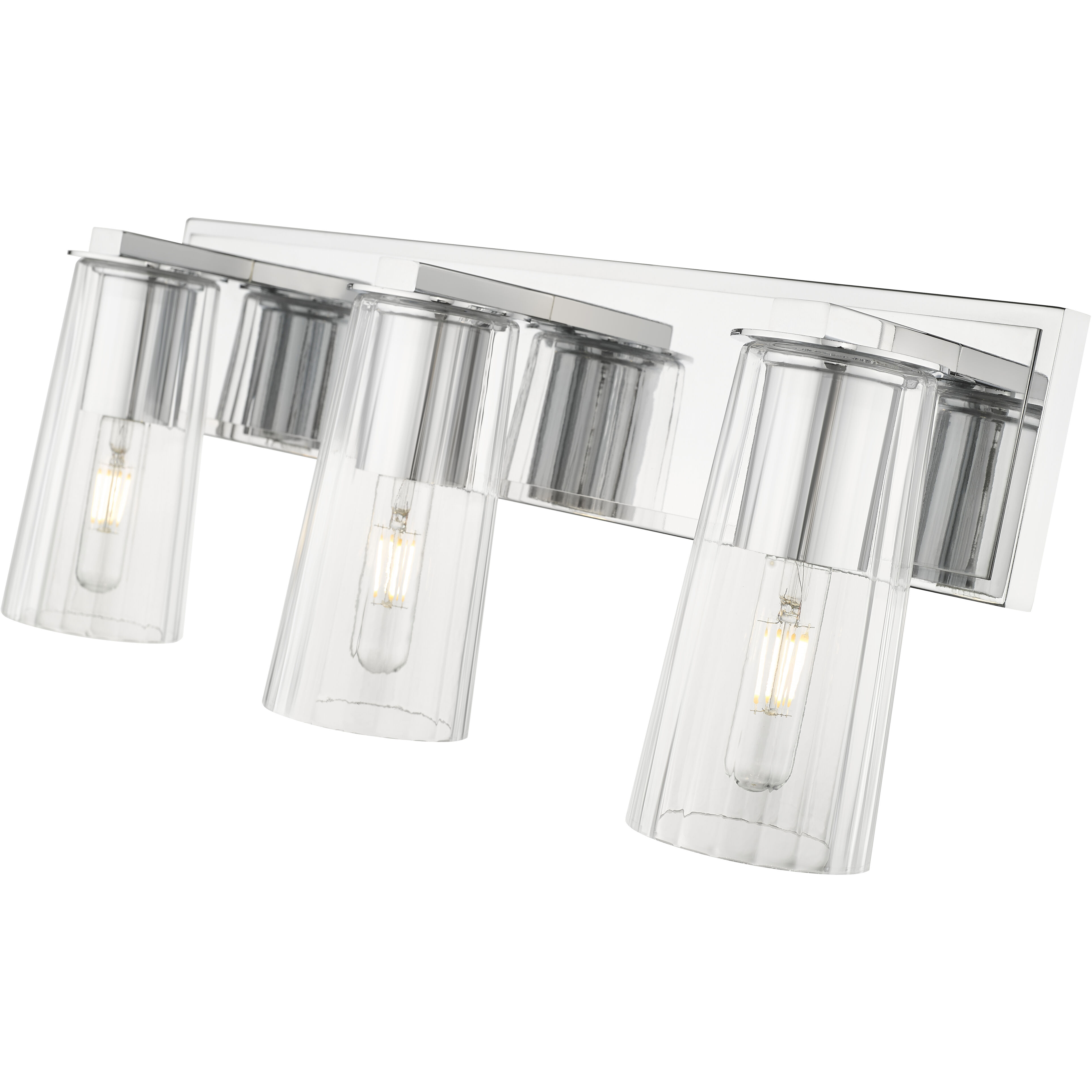 Titus 3 Light 24 inch Chrome Bath Vanity Light Wall Light