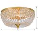 Rylee 4 Light 18.5 inch Antique Gold Flush Ceiling Light