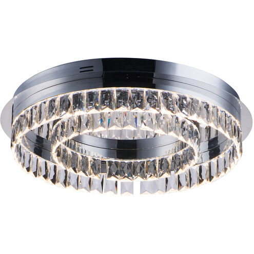 Icycle LED 21.5 inch Polished Chrome Flush Mount Chandelier Ceiling Light