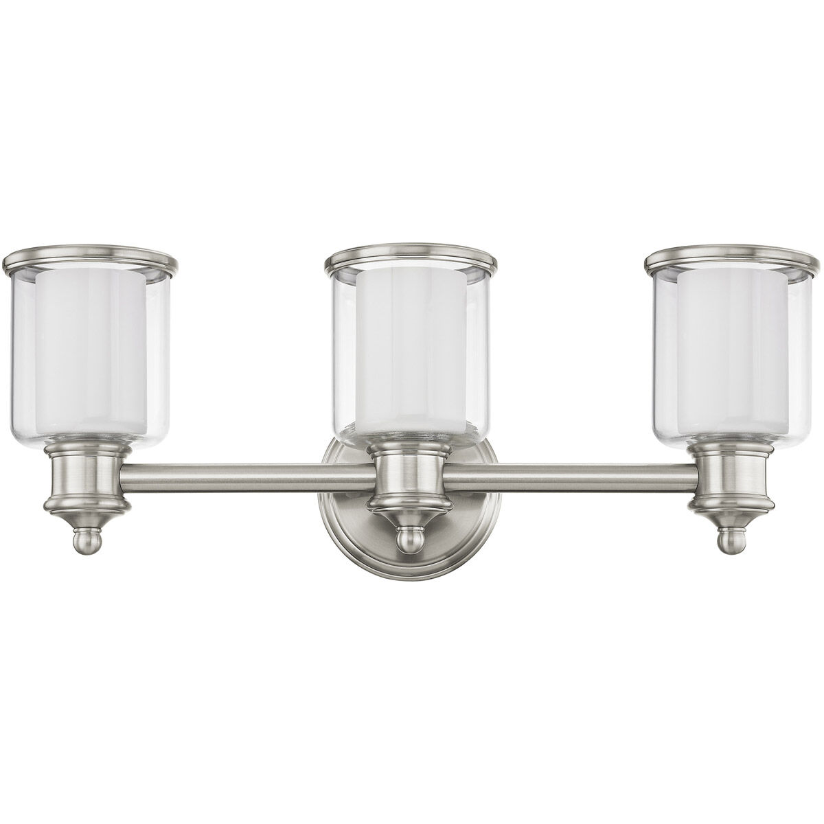 Middlebush 3 Light 24 inch Brushed Nickel Bath Vanity Wall Light