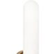 Salon LED 5 inch Natural Brass Wall Sconce Wall Light, Large