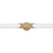 Grace LED 5 inch Textured Heritage Brass Bath Light Wall Light