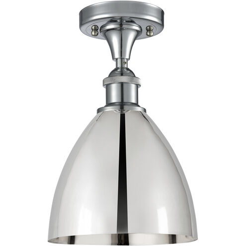 Ballston Dome 1 Light 8 inch Polished Chrome Semi-Flush Mount Ceiling Light