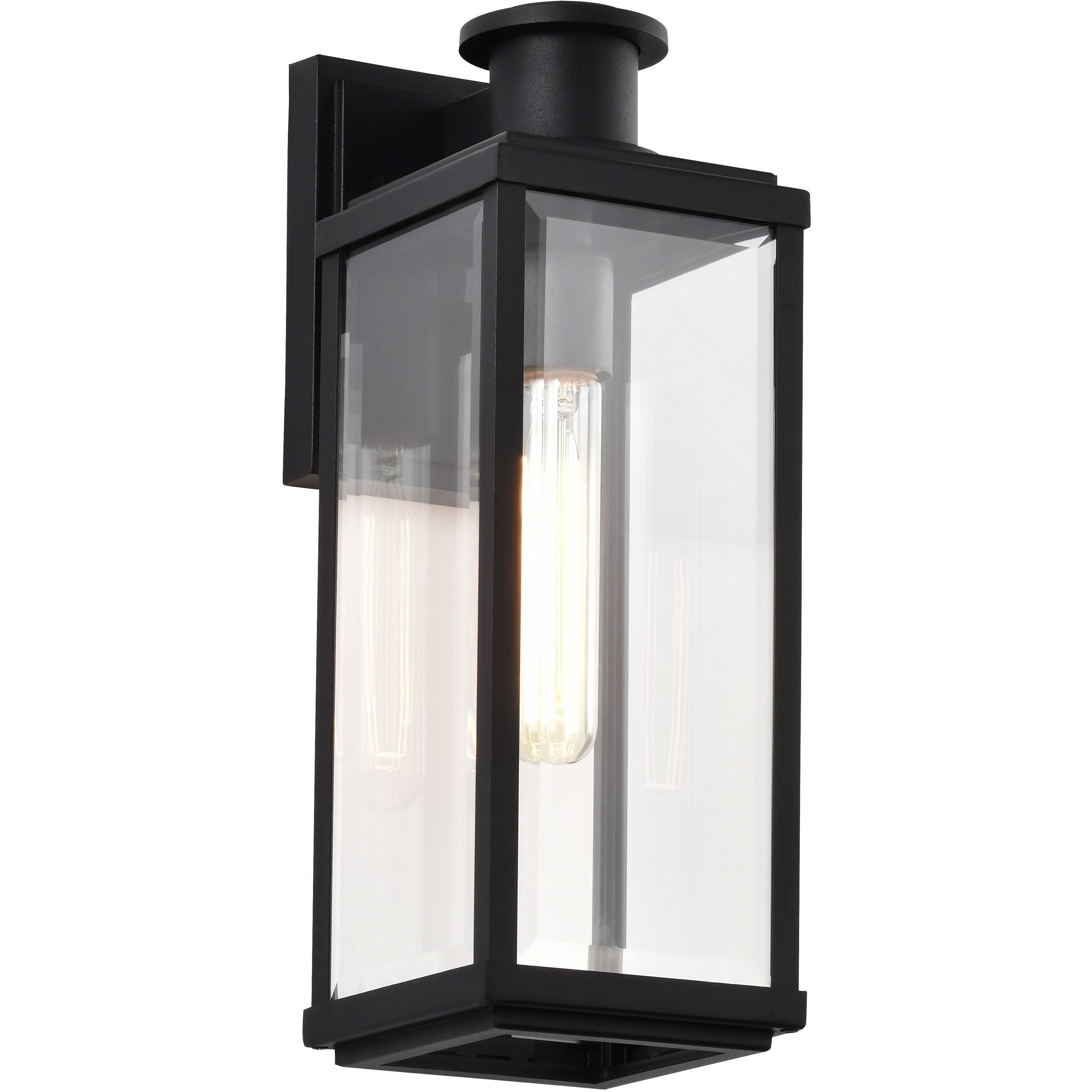 Luca 16.5 inch Sand Black Outdoor Wall Light