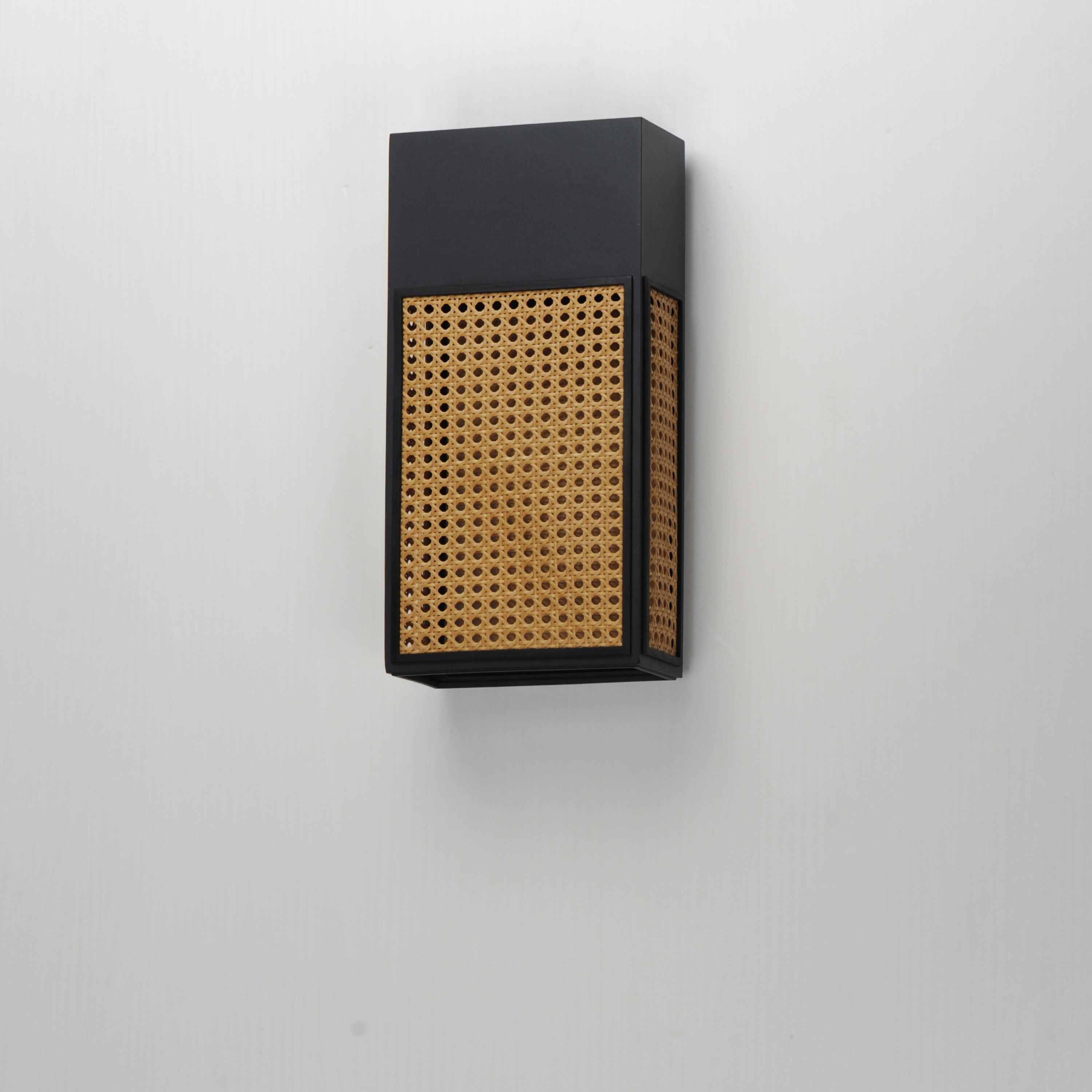 Lattice LED 16 inch Black Outdoor Wall Mount