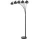 Carley 88 inch 60 watt Charcoal Grey Floor Lamp Portable Light