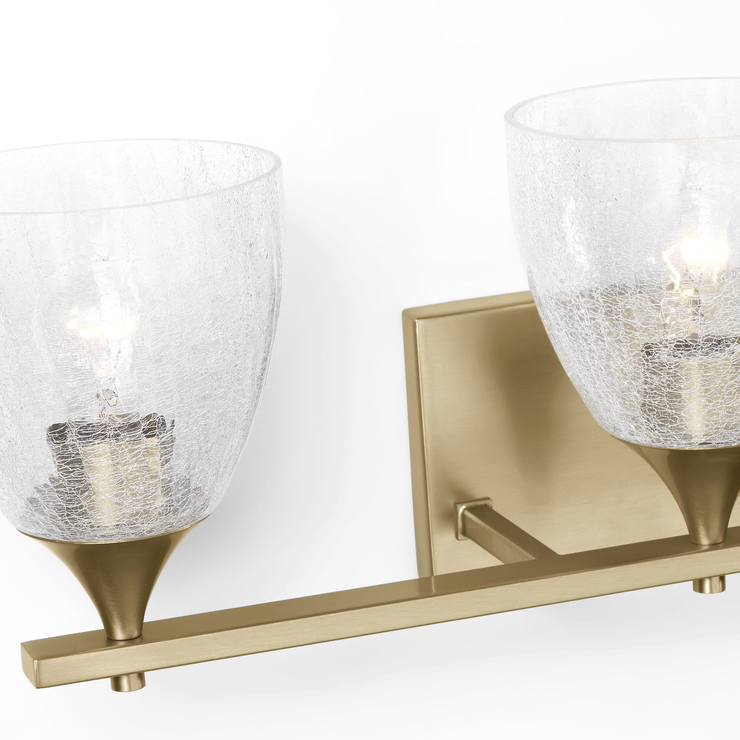 Drew & Jonathan Toffino 3 Light 26 inch Satin Brass Vanity Light Wall Light