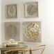 Riviera Off White & Brown Framed Wall Art