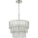 Museo 9 Light 21 inch Brushed Polished Nickel Pendant Ceiling Light