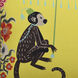 Maharaja Monkey 24 X 6 inch Yellow Pillow