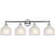Edison Dayton 4 Light 33 inch Polished Chrome Bath Vanity Light Wall Light in White