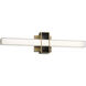 Major LED 24 inch Aged Brass Bath Light Wall Light