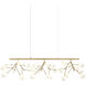 Hydrangea Bloom 27 Light 18 inch Gold Pendant Ceiling Light