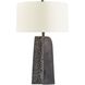Scopello 29.5 inch 150 watt Antiqued Aluminum Table Lamp Portable Light