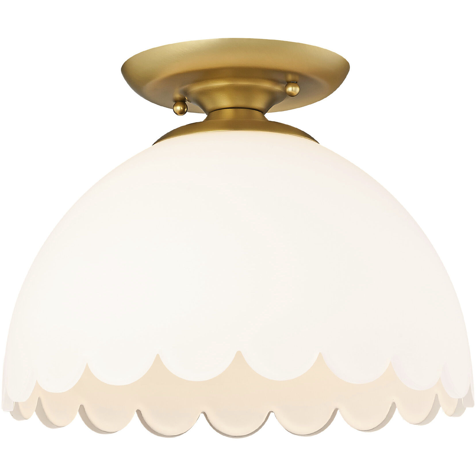 Dorinda 1 Light 12.25 inch Matte Black Semi-Flush Mount Ceiling Light