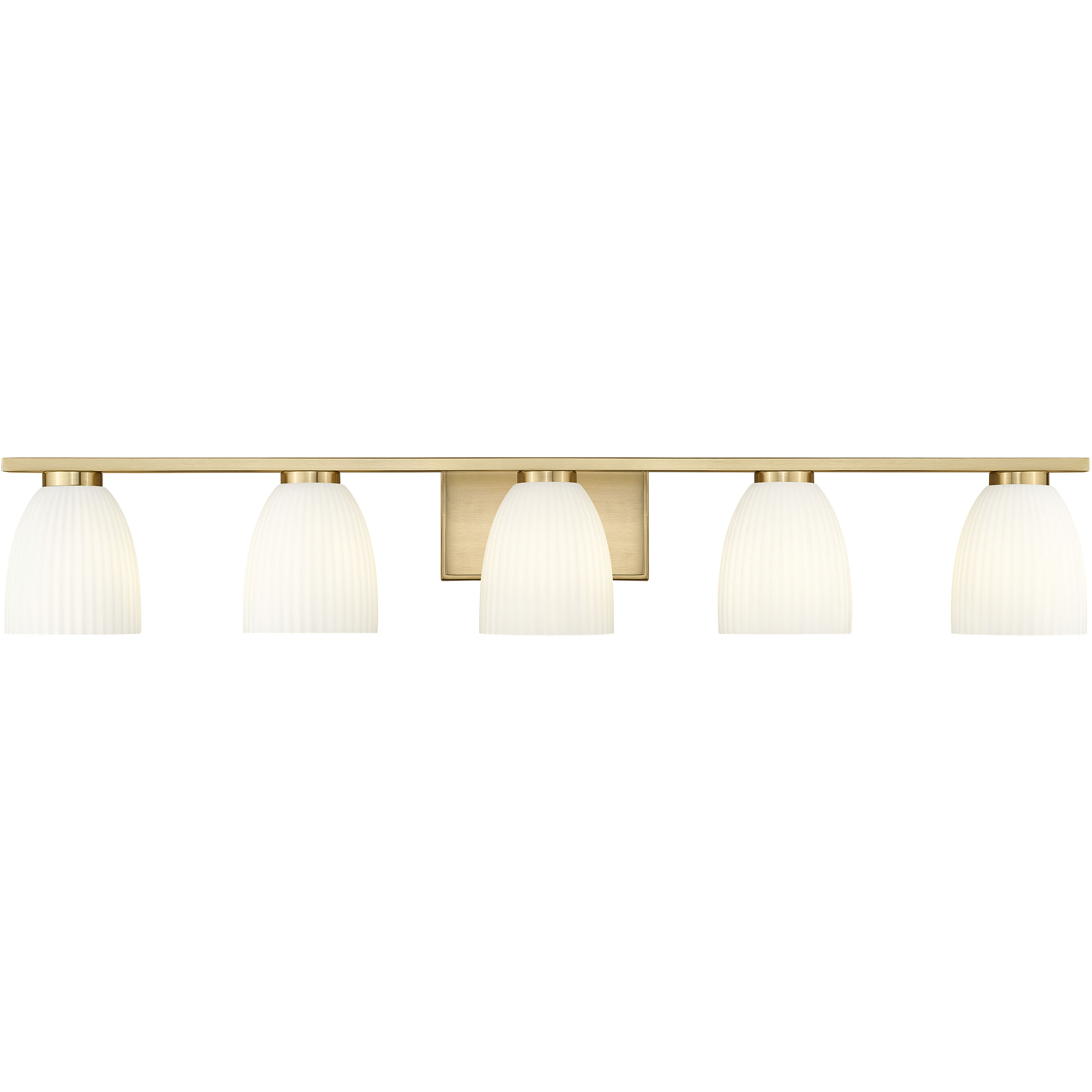Naya 5 Light 40 inch Modern Gold Bath Vanity Light Wall Light