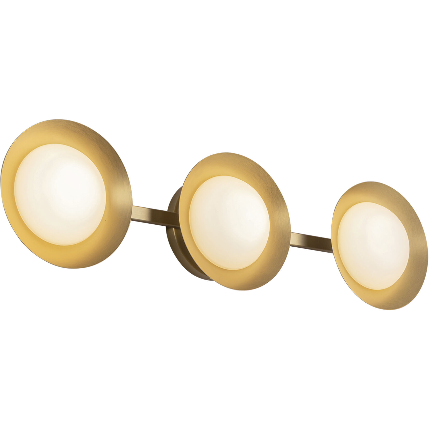 Cleo Bath Vanity Light Wall Light in Brushed Gold