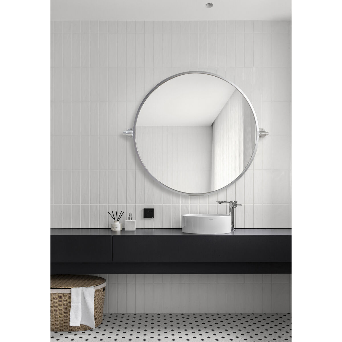 Everly 24 X 24 inch Silver Mirror