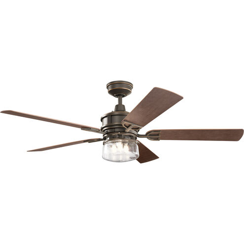 Lyndon 60 inch Olde Bronze with Medium Walnut Blades Ceiling Fan