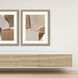 Geometrics Collection Beige Framed Art