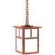 Mission 1 Light 10 inch Verdigris Patina Pendant Ceiling Light in White Opalescent, T-Bar Overlay