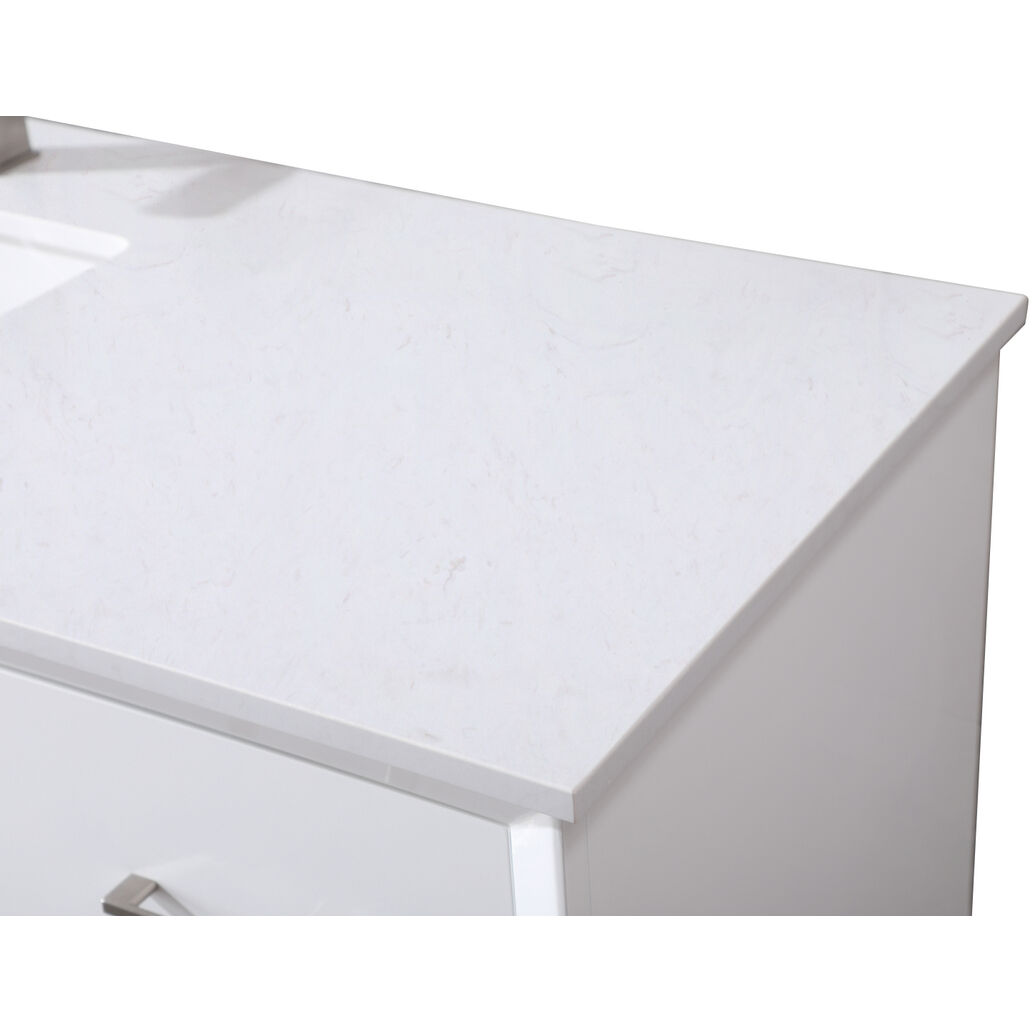 Hayes 60 X 22 X 35 inch White Vanity Sink Set