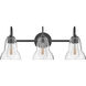 Vera LED 24 inch Black Bath Light Wall Light