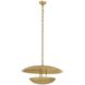 Florko 3 Light 24.5 inch Gold Leaf Chandelier Ceiling Light, Small