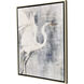 Glacier Heron Gray and Blue and White Canvas, Propac
