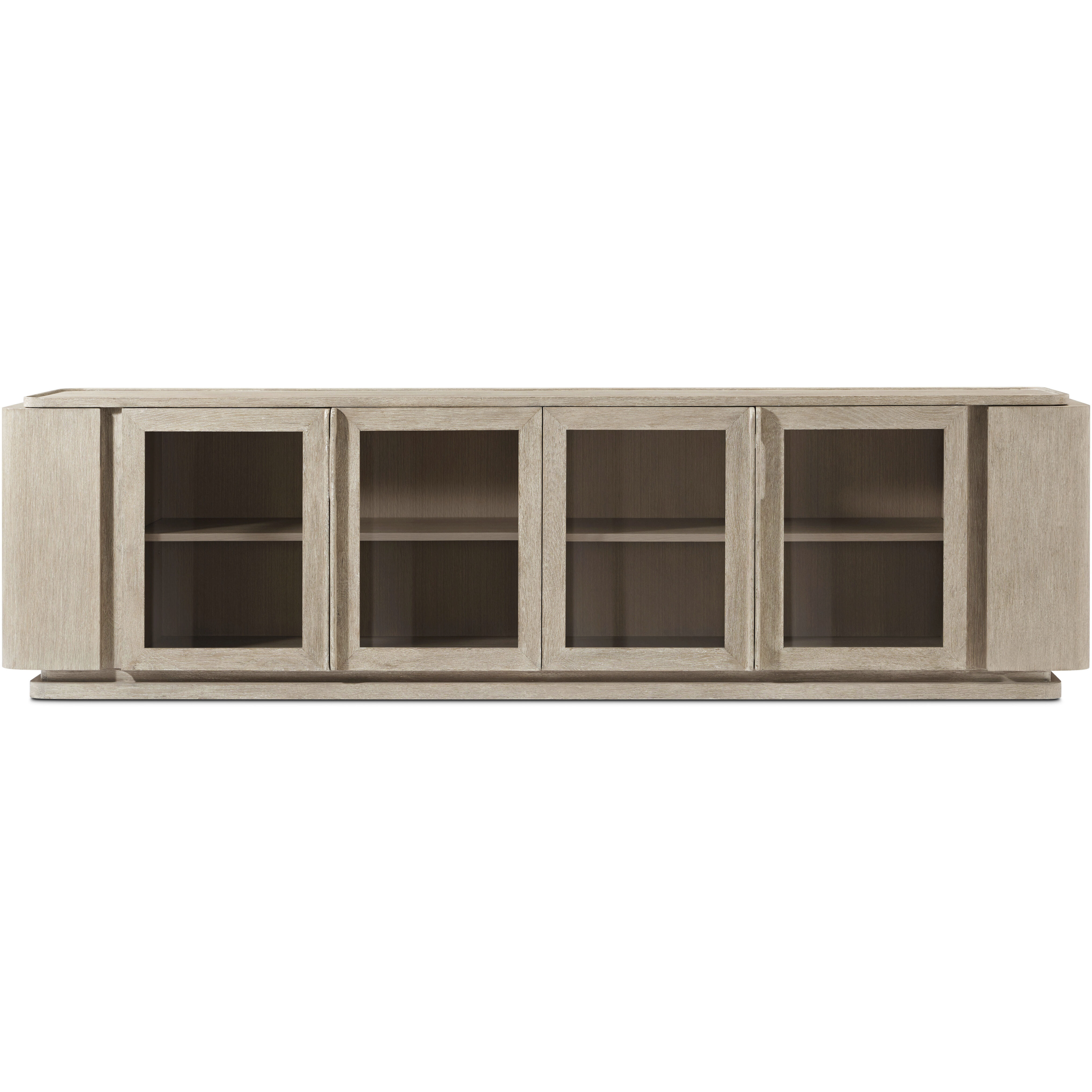 Repose 100 X 21.25 inch Grey Oak Media Console, Wooden