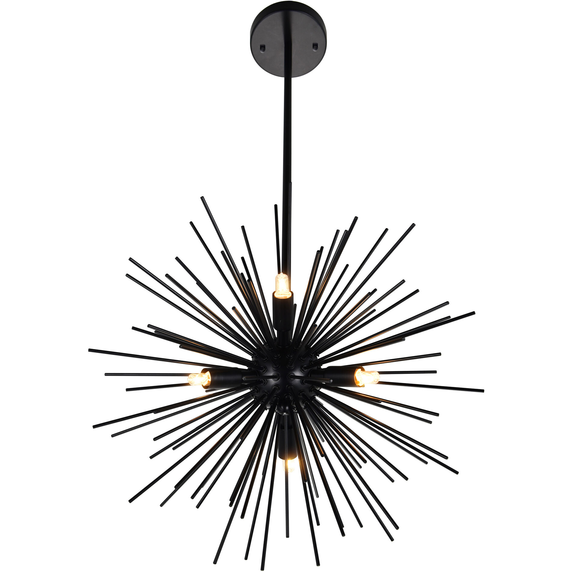 Savannah 6 Light 16 inch Black Chandelier Ceiling Light
