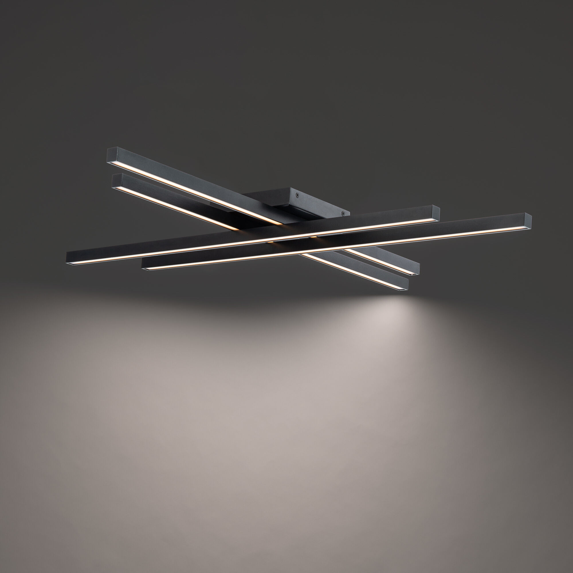 Parallax LED 42 inch Black Flush Mount Ceiling Light, dweLED