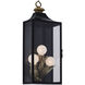 Marge 3 Light 27 inch Matte Black Outdoor Wall Sconce