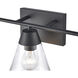 Vivica 3 Light 24 inch Matte Black Vanity Light Wall Light