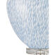 Tinney 26.25 inch 150 watt Blue and Clear Table Lamp Portable Light