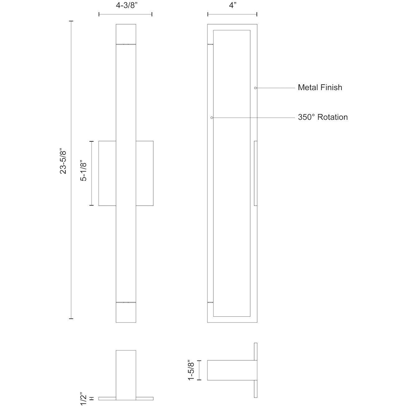Swivel Wall Sconce Wall Light in Brushed Nickel