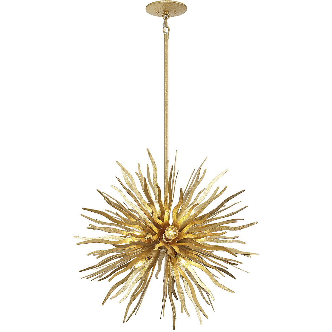 Killiam 12 Light 28 inch Cavalier Gold Pendant Ceiling Light