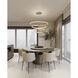 Canada LED 39 inch Gold LED Chandelier Ceiling Light