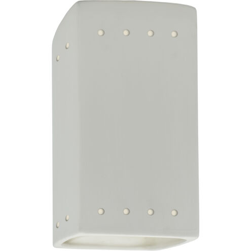 Ambiance Rectangle LED 5 inch Bisque ADA Wall Sconce Wall Light in 1000 Lm LED, Small