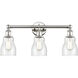 Ellery 3 Light 22.75 inch Polished Nickel and Seedy Bath Vanity Light Wall Light